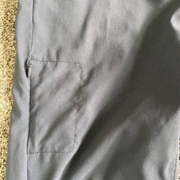 PRANA Halle Convertible Coal Grey/Gray Roll-up Pants 12 SHORT - Picture 6 of 16